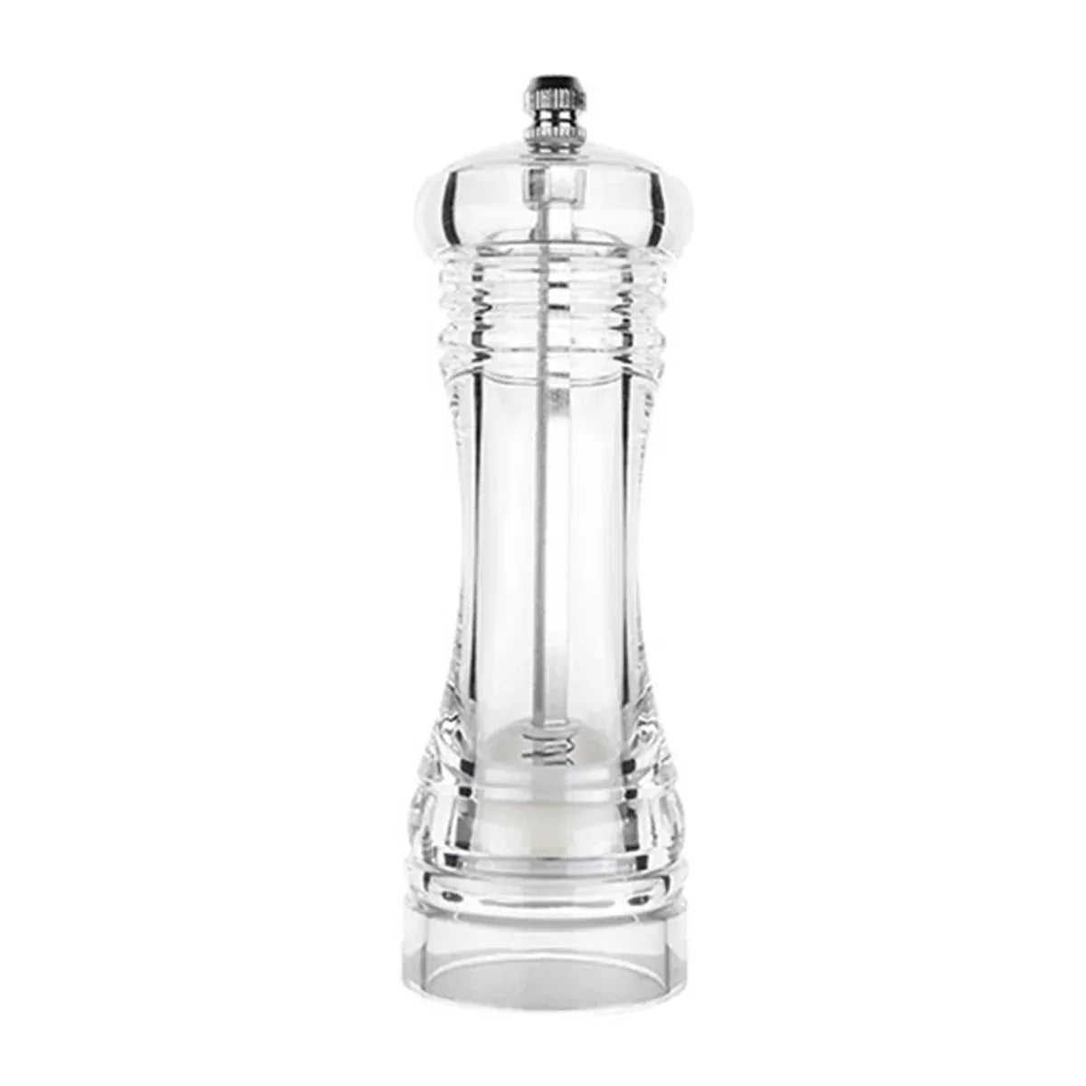 Transparent Manual Spice Grinder Bottle Multi Purpose Seasoning Dispenser - 8inch