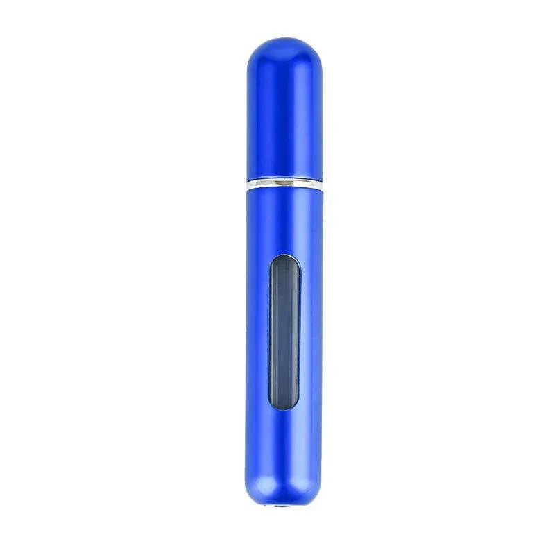 Portable Perfume Atomizer Spray Bottle 8ml Refillable Scent Pump for Travel Use - Blue