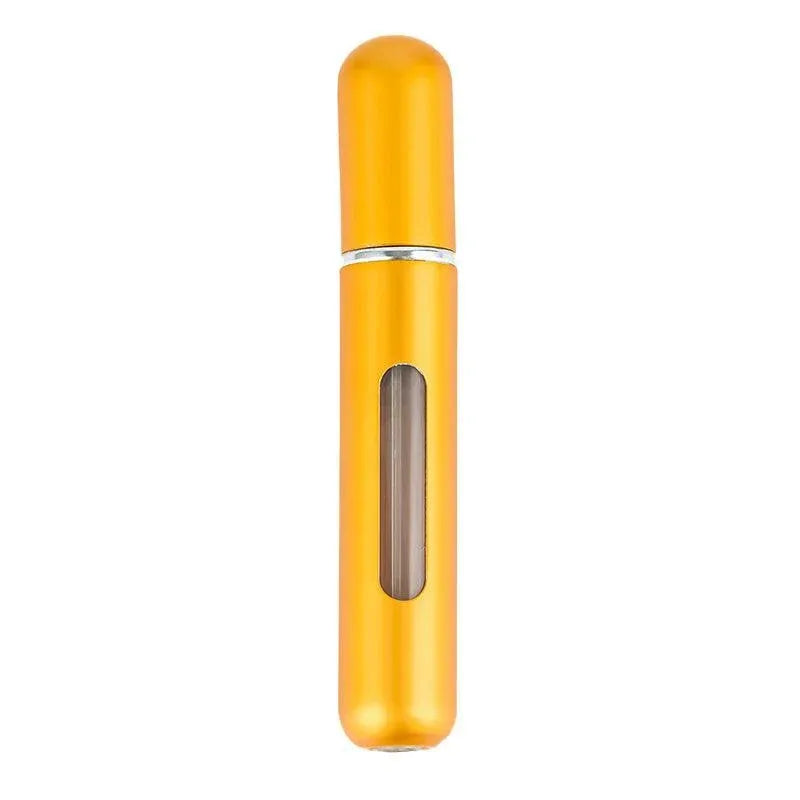 Portable Perfume Atomizer Spray Bottle 8ml Refillable Scent Pump for Travel Use - Gold
