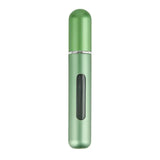 Portable Perfume Atomizer Spray Bottle 8ml Refillable Scent Pump for Travel Use - Green