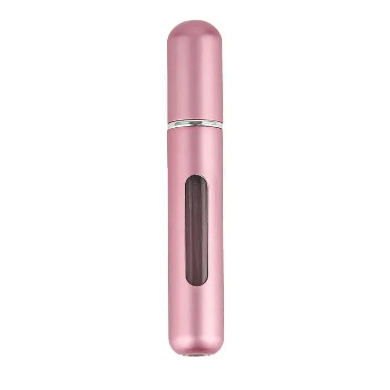 Portable Perfume Atomizer Spray Bottle 8ml Refillable Scent Pump for Travel Use - Matte Pink