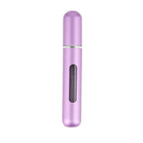 Portable Perfume Atomizer Spray Bottle 8ml Refillable Scent Pump for Travel Use - Purple
