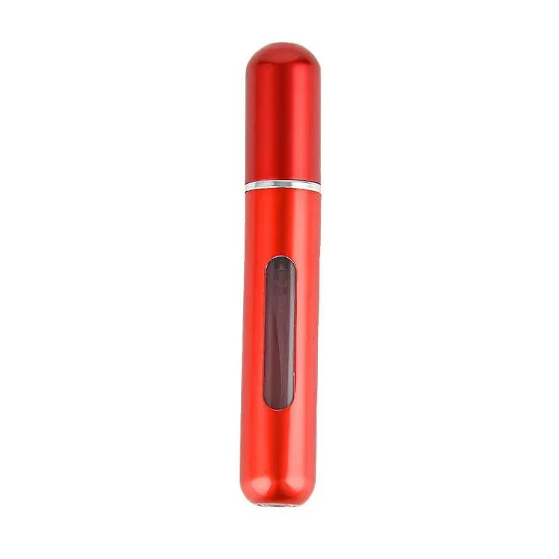 Portable Perfume Atomizer Spray Bottle 8ml Refillable Scent Pump for Travel Use - Matte Red