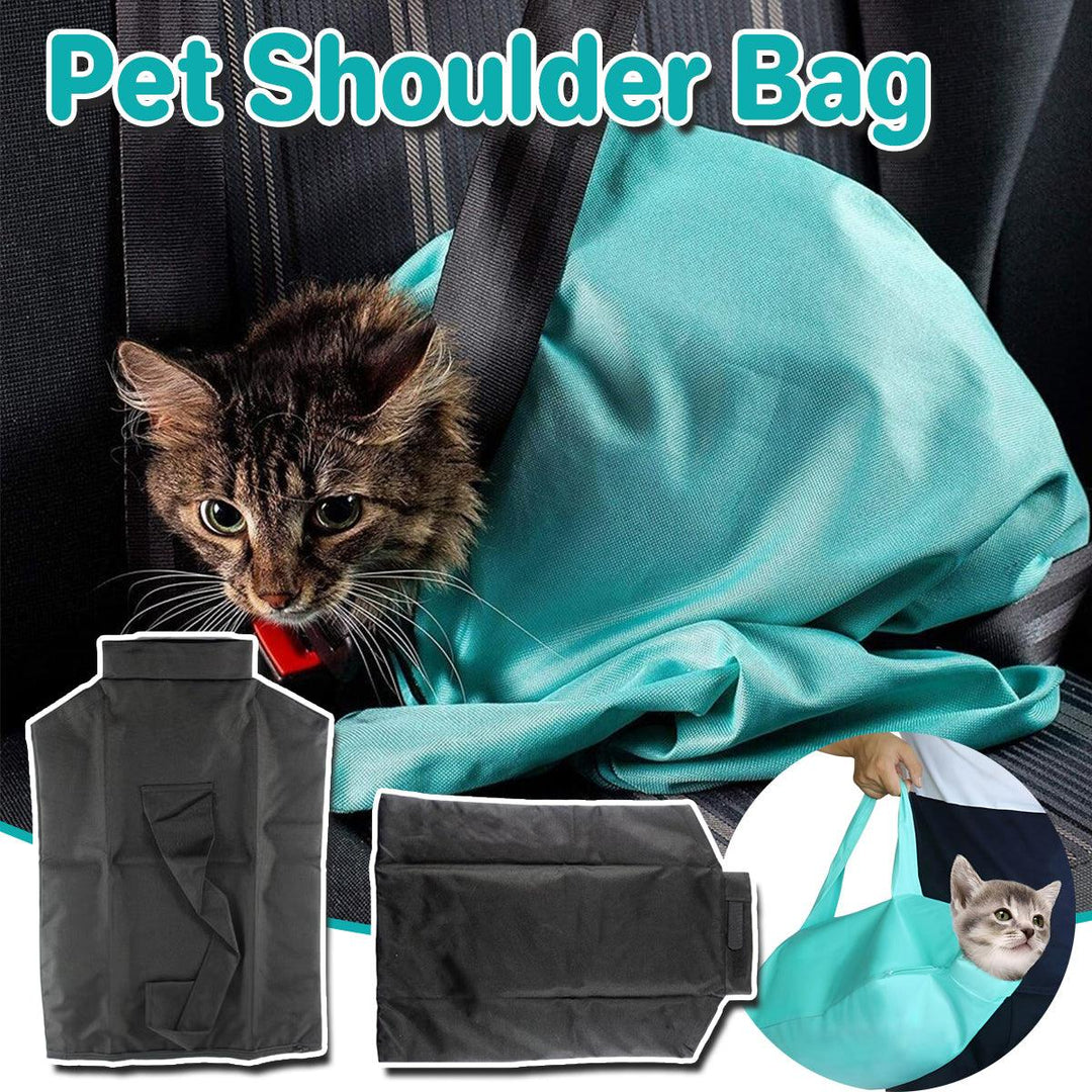 Portable Pet Shoulder Tote Bag for Cats and Small Dogs Outdoor Travel Carrier - Blue