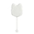 Double Hand Cat Bath Gloves Hair Removal Comb Grooming Floating Hair - White