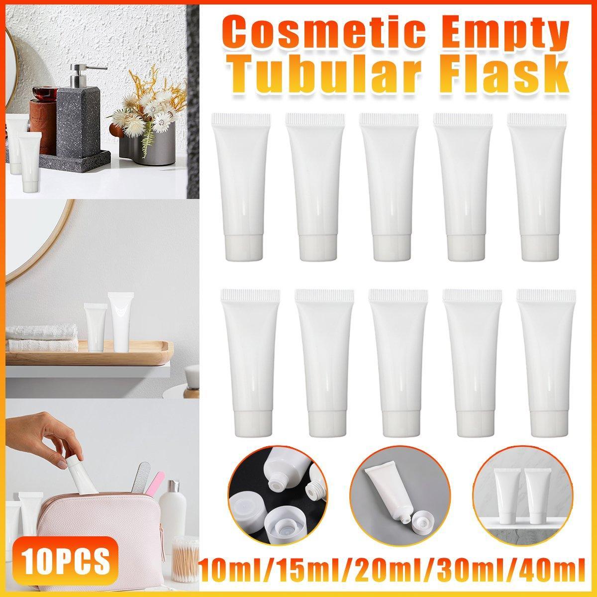 10x Soft Cosmetic Tubes for Face Wash Hand Cream Lotion Packaging Containers - 20ml