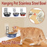 Stainless Steel Pet Bowl Hanging Cat Food Water Bowl Durable for Dogs and Cats - Blue-12cm