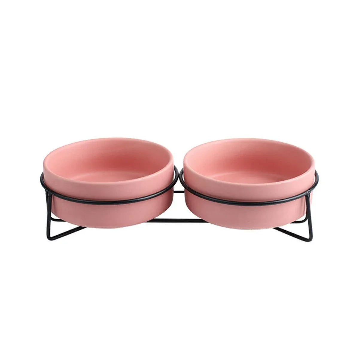 Ceramic Pet Bowl Cat Food Bowl Dog Bowl Drinking Bowl Pet Water Food Dish - Pink