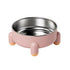 Anti-Tip Stainless Steel Dog Bowl Pet Basin for Dogs Cats Durable Feeding Dish - Pink