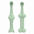 2PCS Pet Toothbrush Double for Dogs Cats Puppies Oral Hygiene Teeth Cleaning - Green
