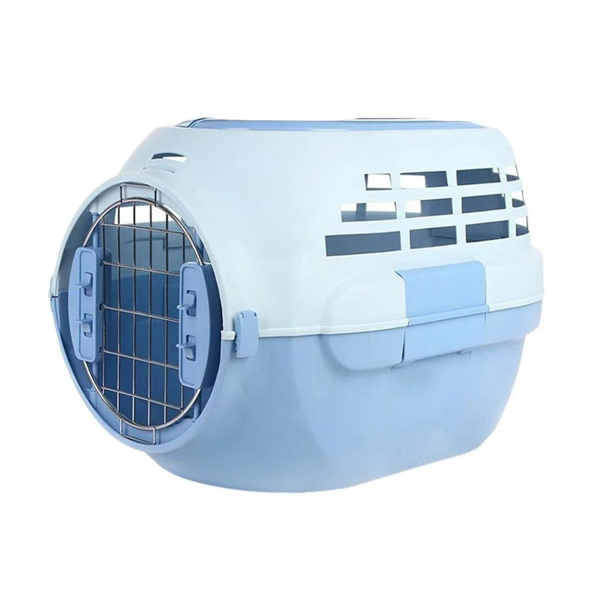 Dog and Cat Carrier Large Space Removable Sunroof Air Carrier for Pet Travel - Blue