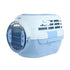 Dog and Cat Carrier Large Space Removable Sunroof Air Carrier for Pet Travel - Blue