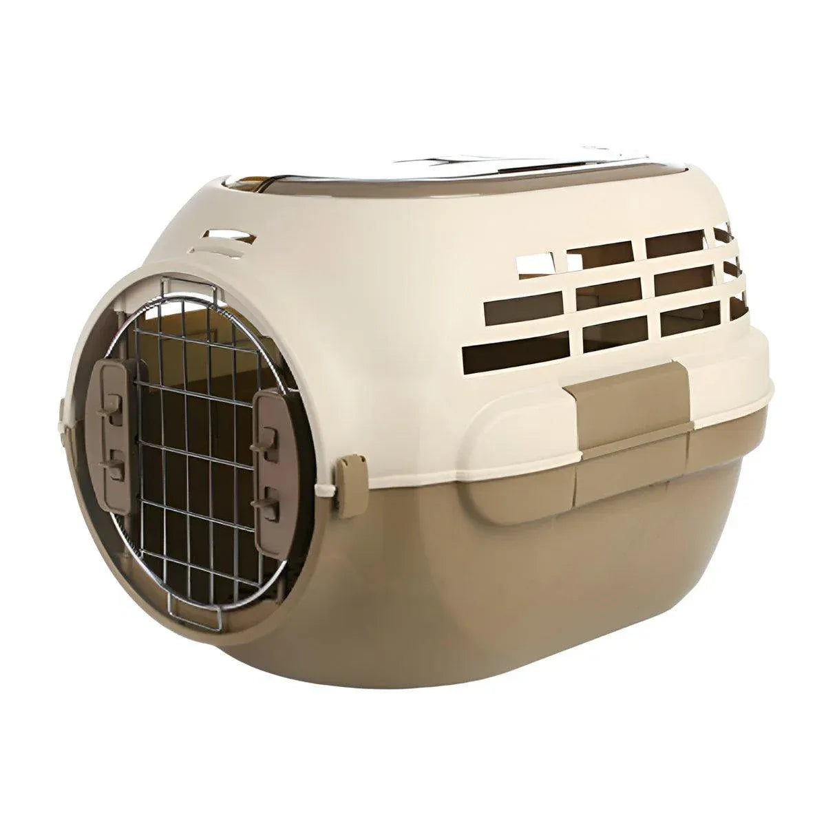 Dog and Cat Carrier Large Space Removable Sunroof Air Carrier for Pet Travel - Brown