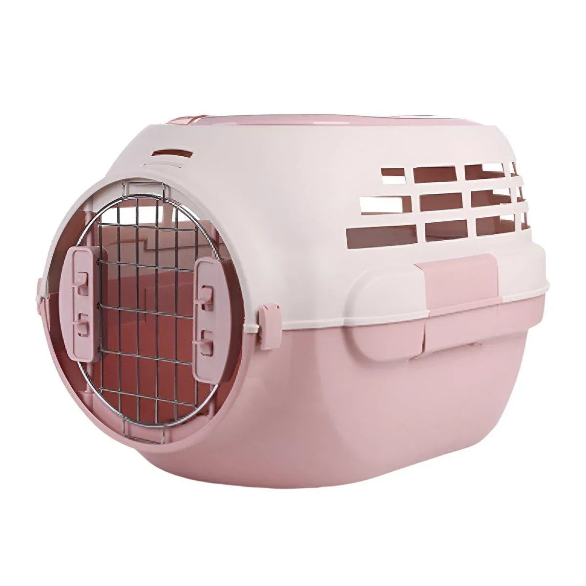 Dog and Cat Carrier Large Space Removable Sunroof Air Carrier for Pet Travel - Pink