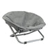 Folding Pet Bed Chair Portable Round Dog Bed Cat Bed Cushion for Pets Indoor Use - Grey