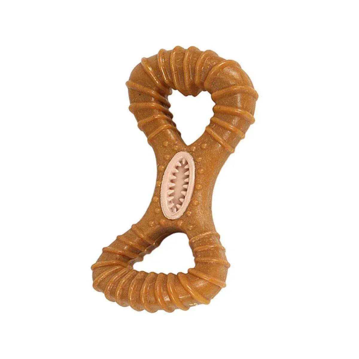 Interactive Dog Food Toy Leaky Bone Shape Chew Grinding Pet Treat Dispensing - 8-Shaped