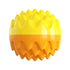 Dog Chew Ball Toy Elastic Teething Ball with Sound Interactive Puppy Play - Yellow