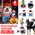 Halloween Dog Costume Pet Accessories Funny Dress Up for Small Medium Dogs - Little Devil Riding-M
