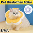 Elizabethan Cat Recovery Collar Anti Licking Pet Cone Protective Neck Ring - Yellow-L