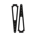 2PCS Adjustable Cat Door Strap for Room Access Control Prevent Large Pets Entering - Black