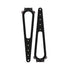 2PCS Adjustable Cat Door Strap for Room Access Control Prevent Large Pets Entering - Black