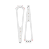 2PCS Adjustable Cat Door Strap for Room Access Control Prevent Large Pets Entering - White