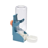 500ml Hanging Pet Drinking Fountain Auto Gravity for Cats Dogs Small Pets Cage - Blue