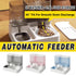 Automatic Cat Feeder Water Dispenser All in One Plastic Bowl for Cats and Dogs - Pink