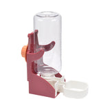500ml Hanging Pet Drinking Fountain Auto Gravity for Cats Dogs Small Pets Cage - Red