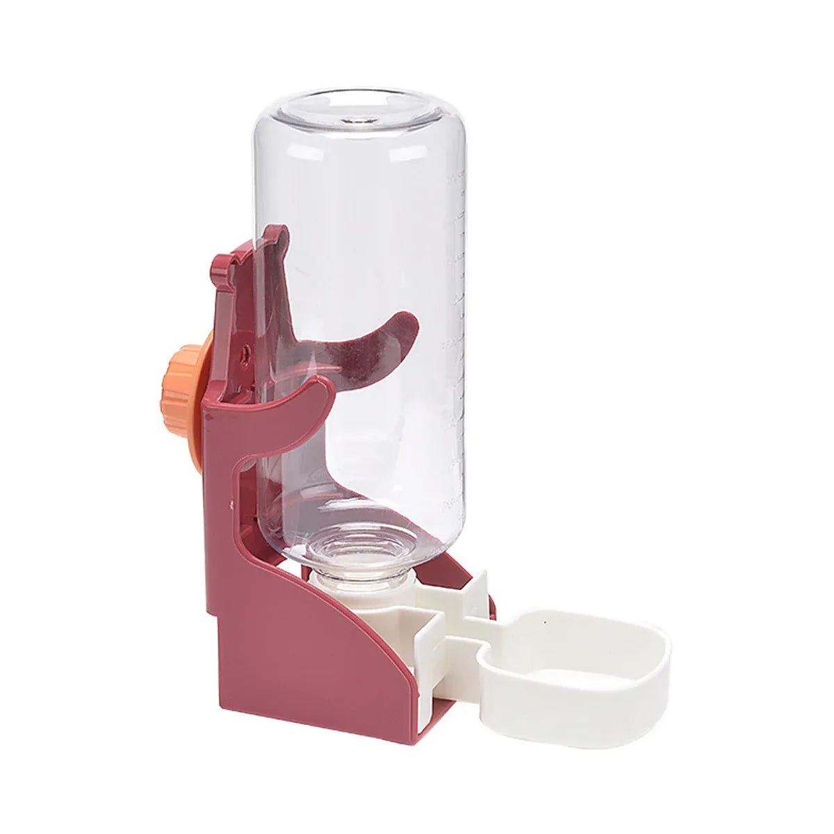 500ml Hanging Pet Drinking Fountain Auto Gravity for Cats Dogs Small Pets Cage - Red