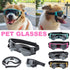 Pet Dog Sunglasses Goggles UV Eye Shield for Small Dogs Outdoor Travel Sunshade - Gold
