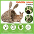 Rabbit Tunnel Nest Hamster Hideout Woven Grass Small Animal Play Tube