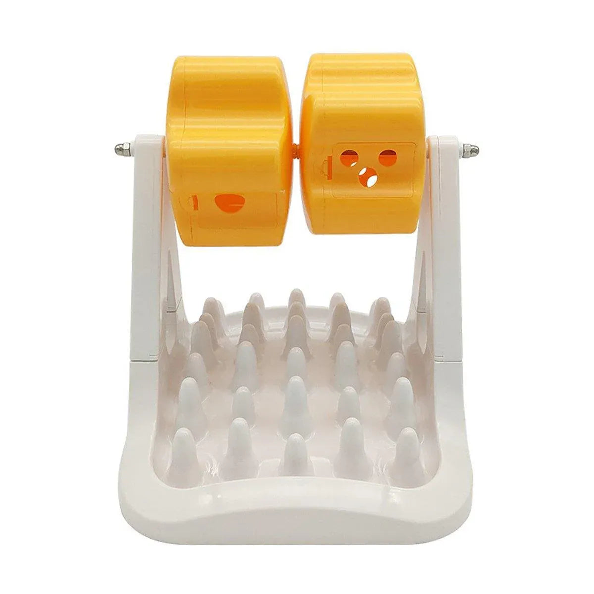 Roller Type Leaky Slow Food Toy Automatic Feeders for Dogs Interactive Playtime - Orange