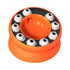 Pet Slow Feeder Interactive Cat Dog Food Dispenser Puzzle Toy for Healthy Eating - Orange