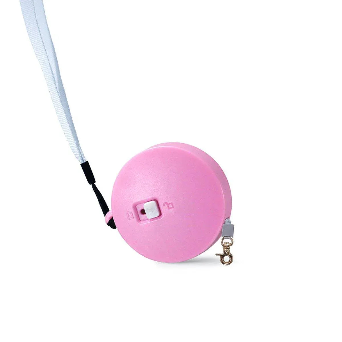 2M Outdoor Mini Retractable Leash Traction Rope Cats Dogs Durable - Pink