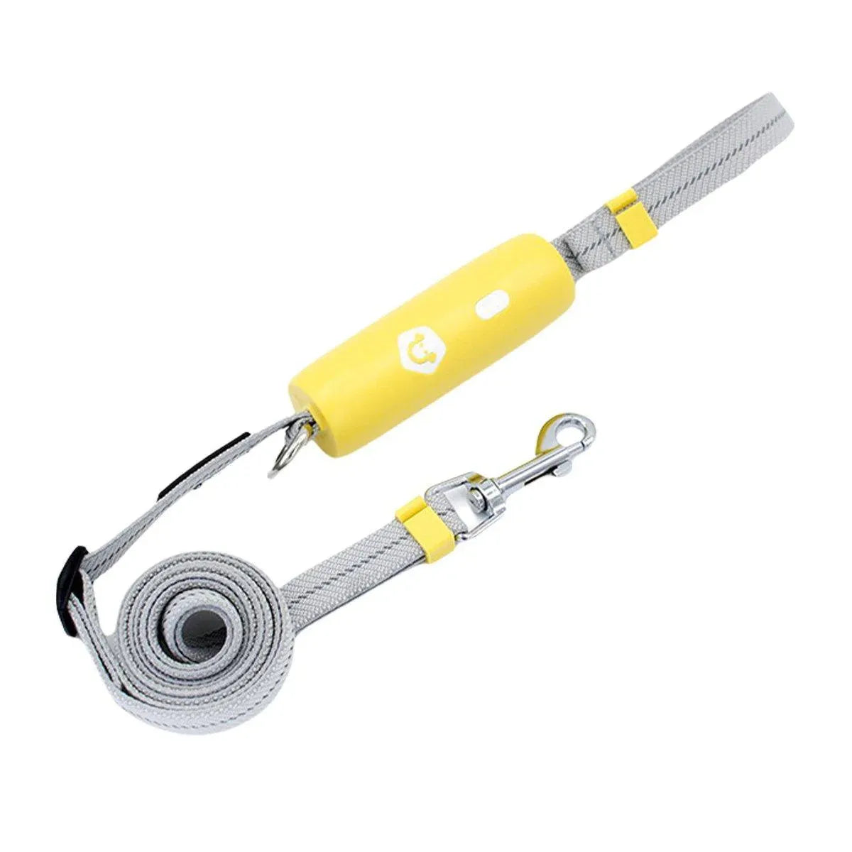 Nylon Leash for Small Medium Dogs Durable Adjustable Walking Lead Strap - Yellow
