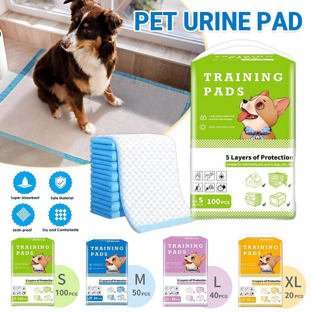 Large Puppy Dog Training Pads Pet Toilet Thickened Pee Pads Mat Indoor Absorbent - S ( 45*33cm) - 100PCS