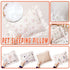 Lace Cat Pillow Soft Pet Cushion for Sleeping Comfortable Kitty Bed Cushion - Brown Stars