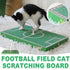 Football Field Shaped Cat Scratching Board Durable Non-Shedding for Cat Play