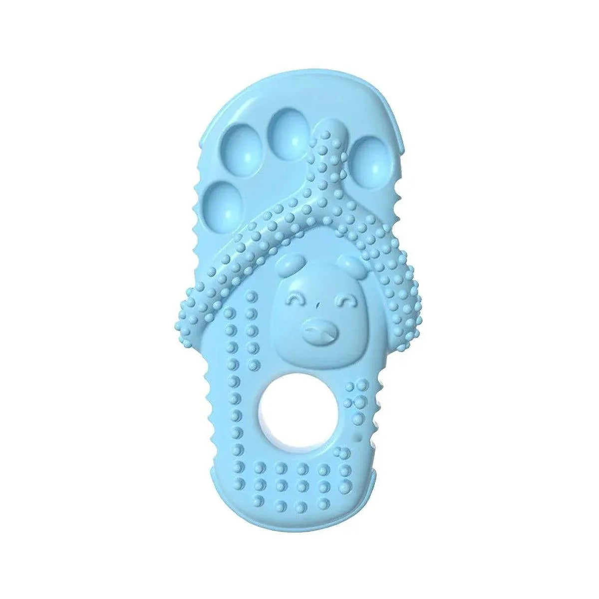 Pet Dog Chew Toy Slipper Shape Teething Durable Puppy Play Training - Blue