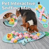 Interactive Dog Snuffle Mat Puzzle Toy Training Pad for Smell and Feeding