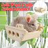 Wooden Cradle Swing Hammock Cage Accessory for Small Pets