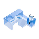 Clear Hamster Platform Transparent Plastic for Small Pet Cage Rest Play Exercise - Blue
