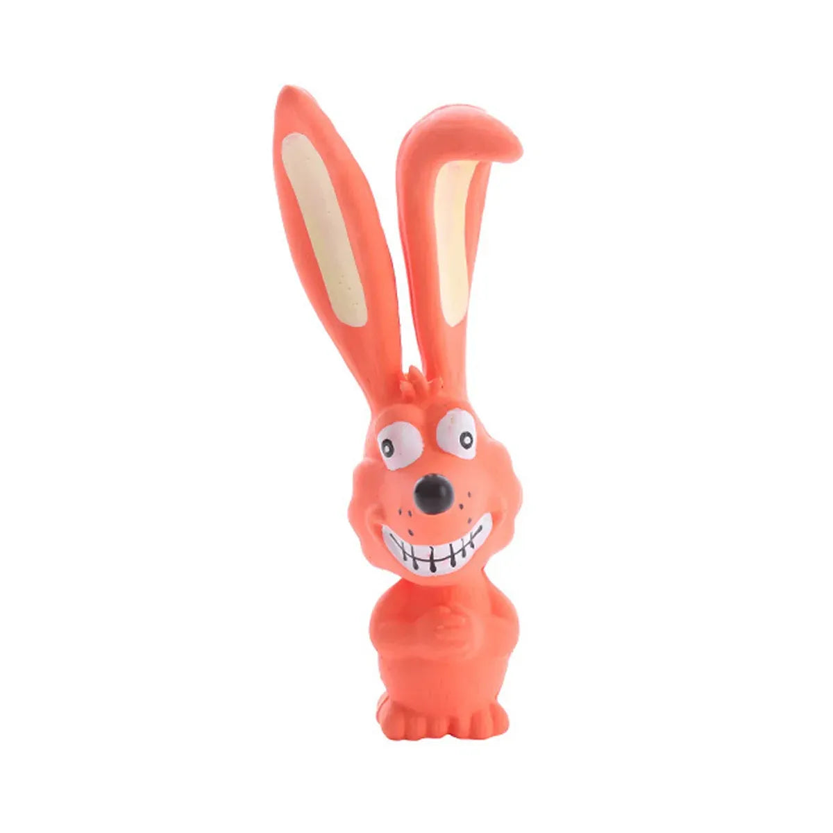 Latex Dog Toys Teething Chew Toy Interactive Pet Toy for Puppy Training Dental - Orange