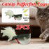 2pcs Catnip Pufferfish Cat Toy with Feather Tail Bell Interactive Felt Toy