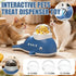 Whale Shaped Treat Feeder Slow Feeder For Cat Dog Interactive Self Play Pet Toy