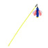Insect Cat Teaser Wand 49cm Long Stick Toy with Bell for Interactive Play - Blue