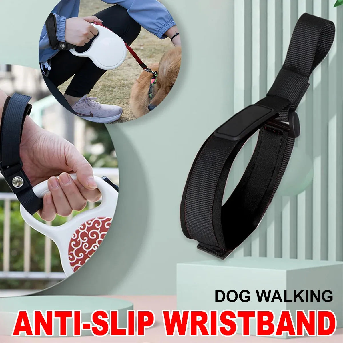 Dog Walking Wristband Anti-Slip Dog Leash Handle Elastic Safety Hands Free