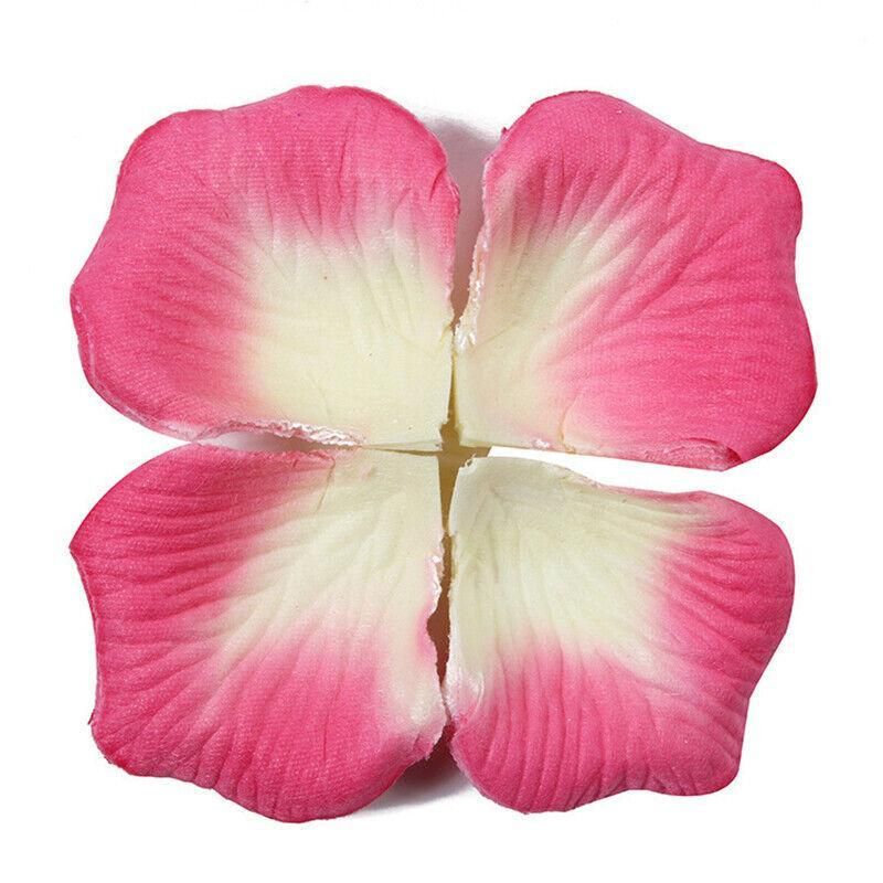 1000 PCS Silk Rose Petals Elegant Wedding or Event Decoration - Pink White