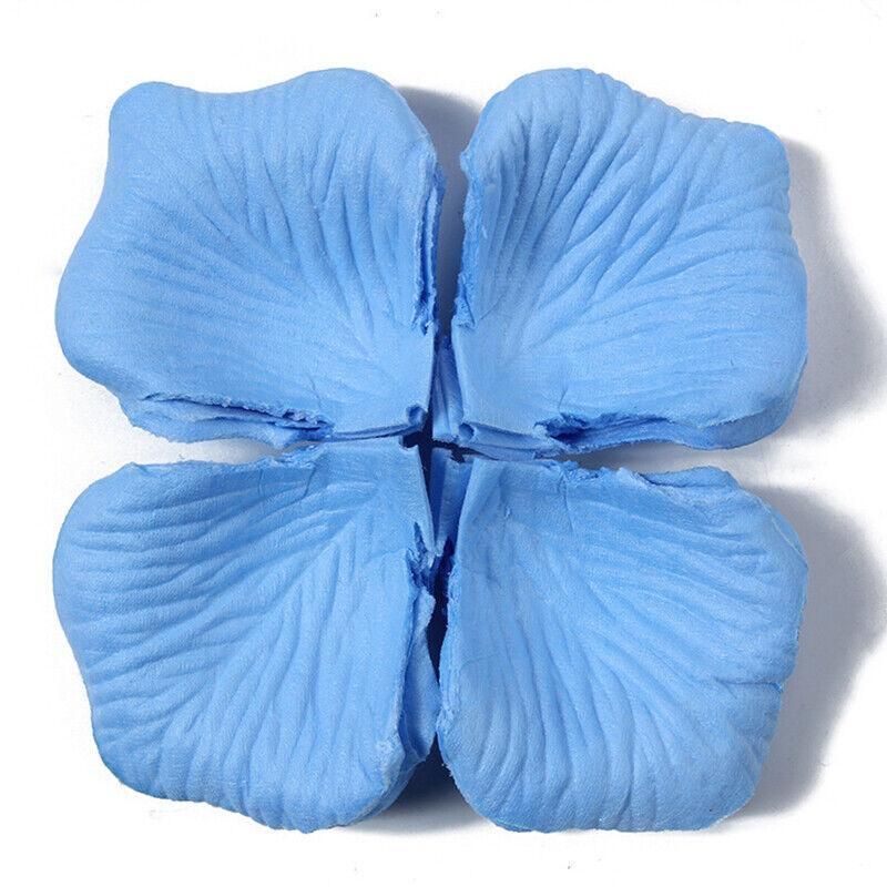 1000 PCS Silk Rose Petals Elegant Wedding or Event Decoration - Light Blue